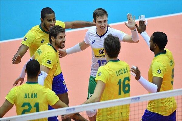 برزیل همچنان در صدر جدول، تیم ملی والیبال ایران در رده هفتم