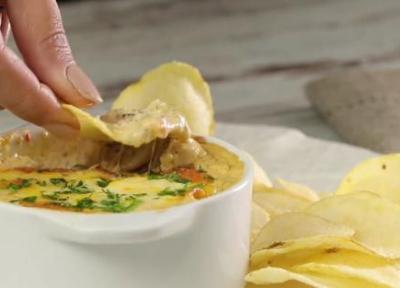طرز تهیه دیپ با پنیر خامه ای ویلی همراه ویدیو