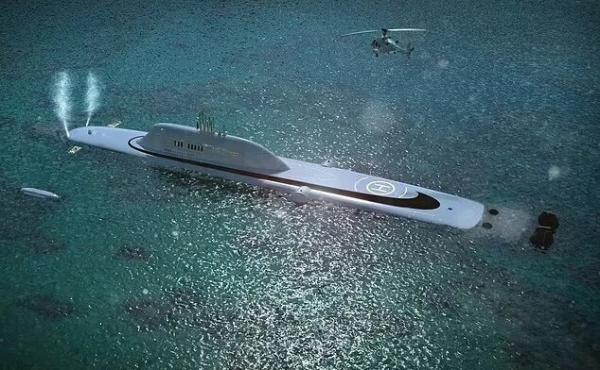 ساخت یک زیردریایی لوکس برای سوپر میلیاردرها ، عکس